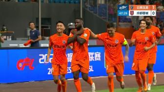 [进球视频]暴力！奥斯卡远距离头球破门，玉昆主场1-0领先蓉城